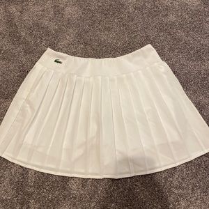 Lacoste white tennis skirt